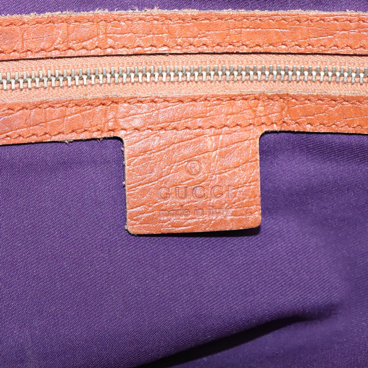 GUCCI GG Canvas Tote Bag Beige Purple 139260 102155