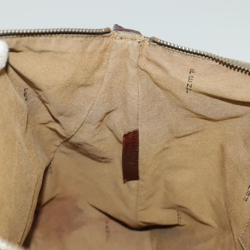 FENDI Zucchino Canvas Hand Bag Khaki 8BH138 102160