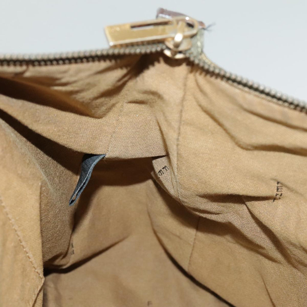 FENDI Zucchino Canvas Hand Bag Khaki 8BH138 102160