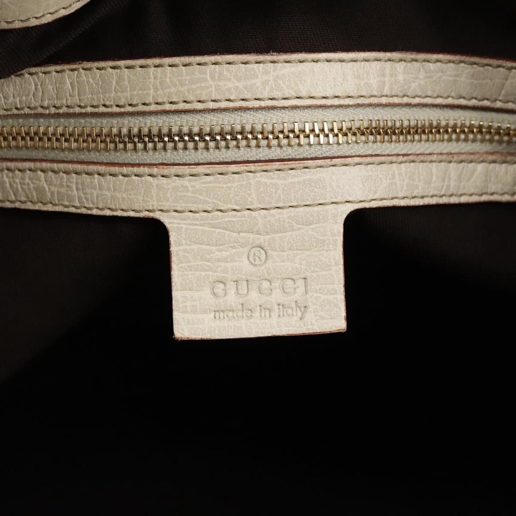 GUCCI GG Canvas Tote Bag Beige Gold 137385 102161