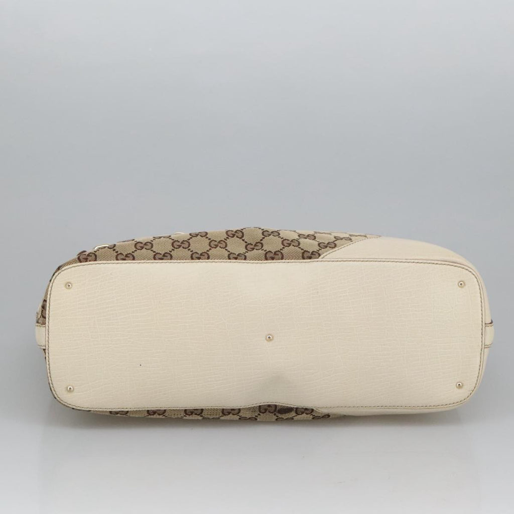 GUCCI GG Canvas Tote Bag Beige Gold 137385 102161