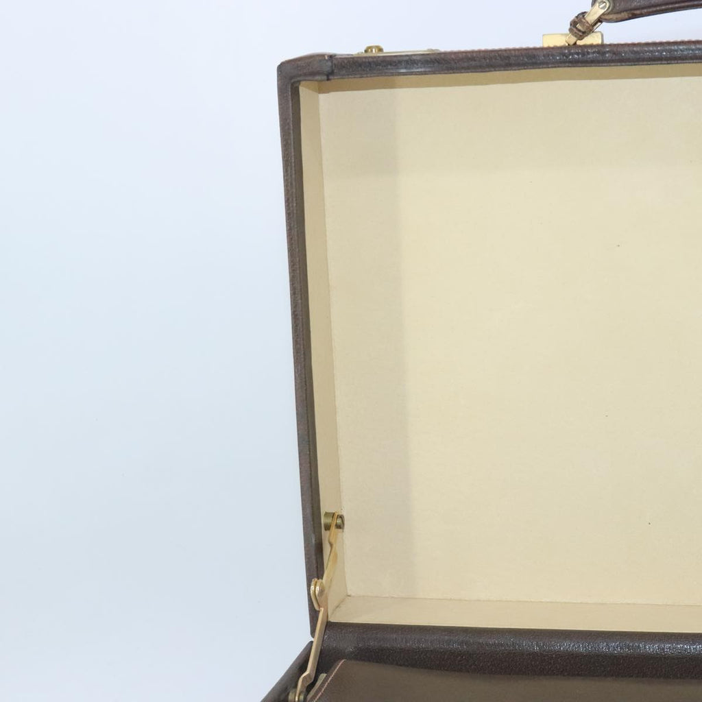 GUCCI GG Supreme Trunk PVC Leather Beige Gold 102207