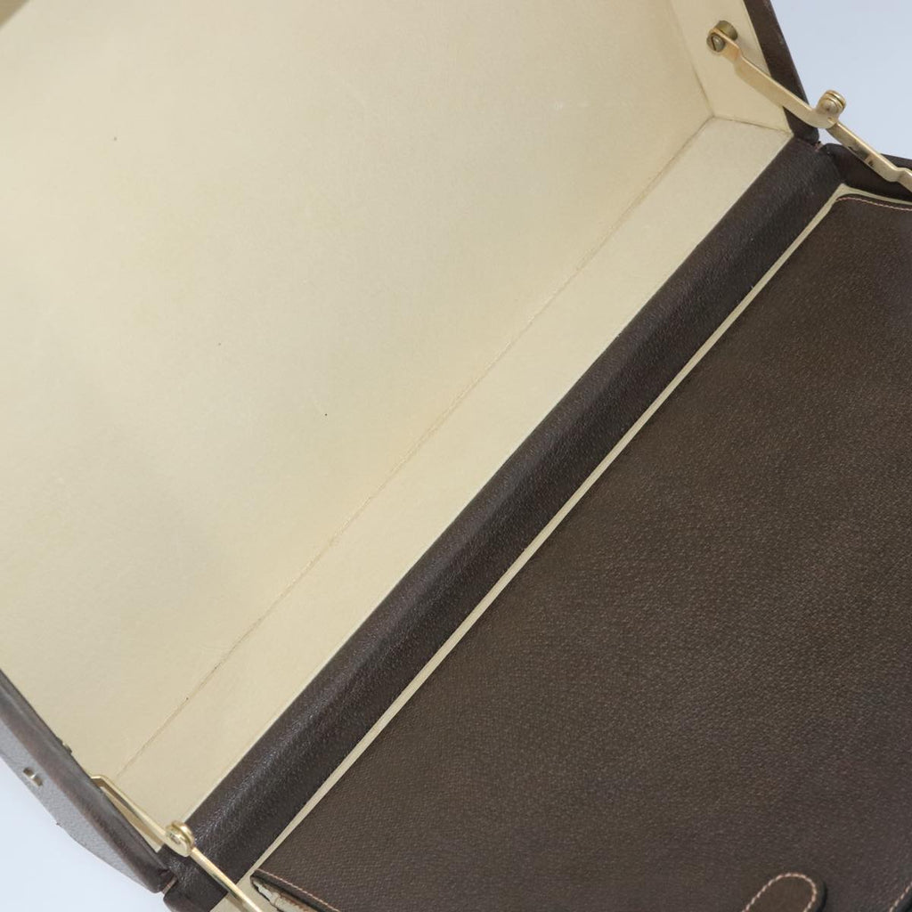 GUCCI GG Supreme Trunk PVC Leather Beige Gold 102207