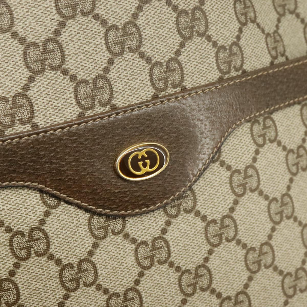 GUCCI GG Supreme Web Sherry Line Tote Bag PVC Beige Red 39 02 003 102265