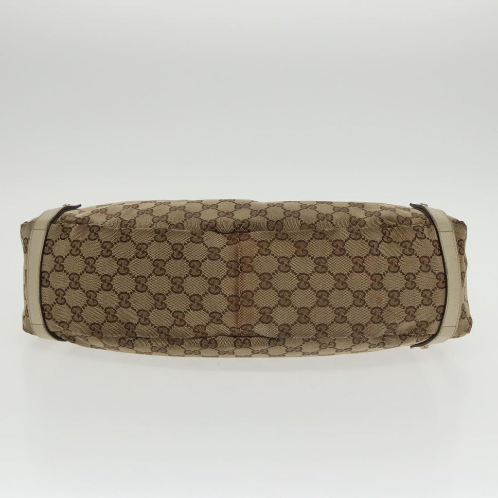 GUCCI GG Canvas Abbey Tote Bag Beige Gold 130736 102266