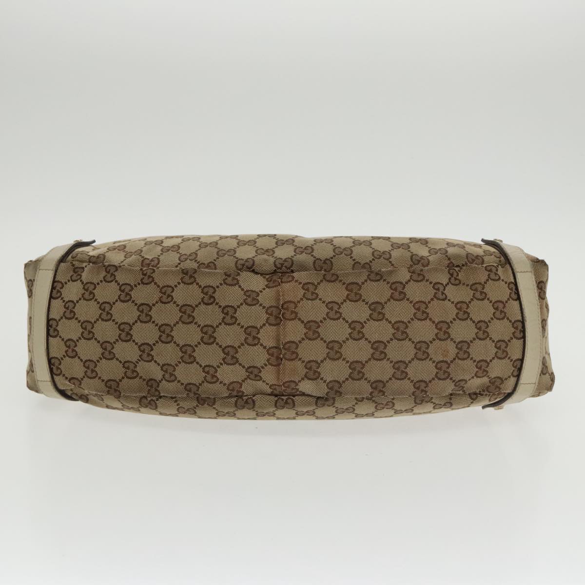 GUCCI GG Canvas Abbey Tote Bag Beige Gold 130736 102266