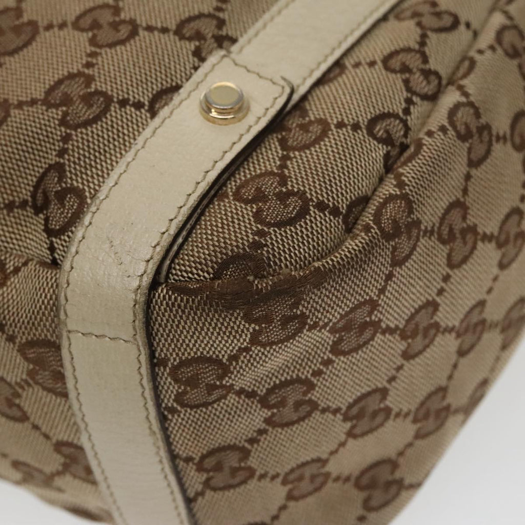 GUCCI GG Canvas Abbey Tote Bag Beige Gold 130736 102266