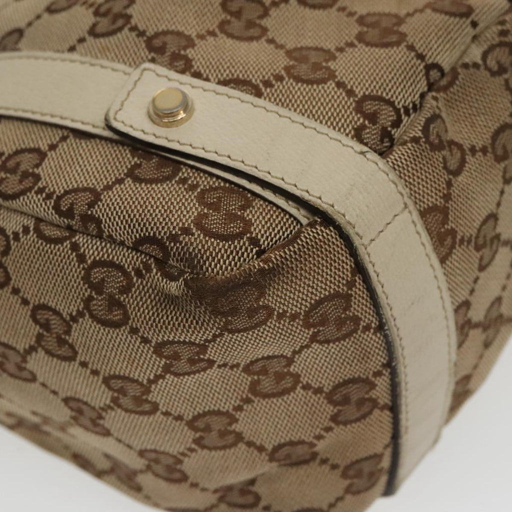 GUCCI GG Canvas Abbey Tote Bag Beige Gold 130736 102266