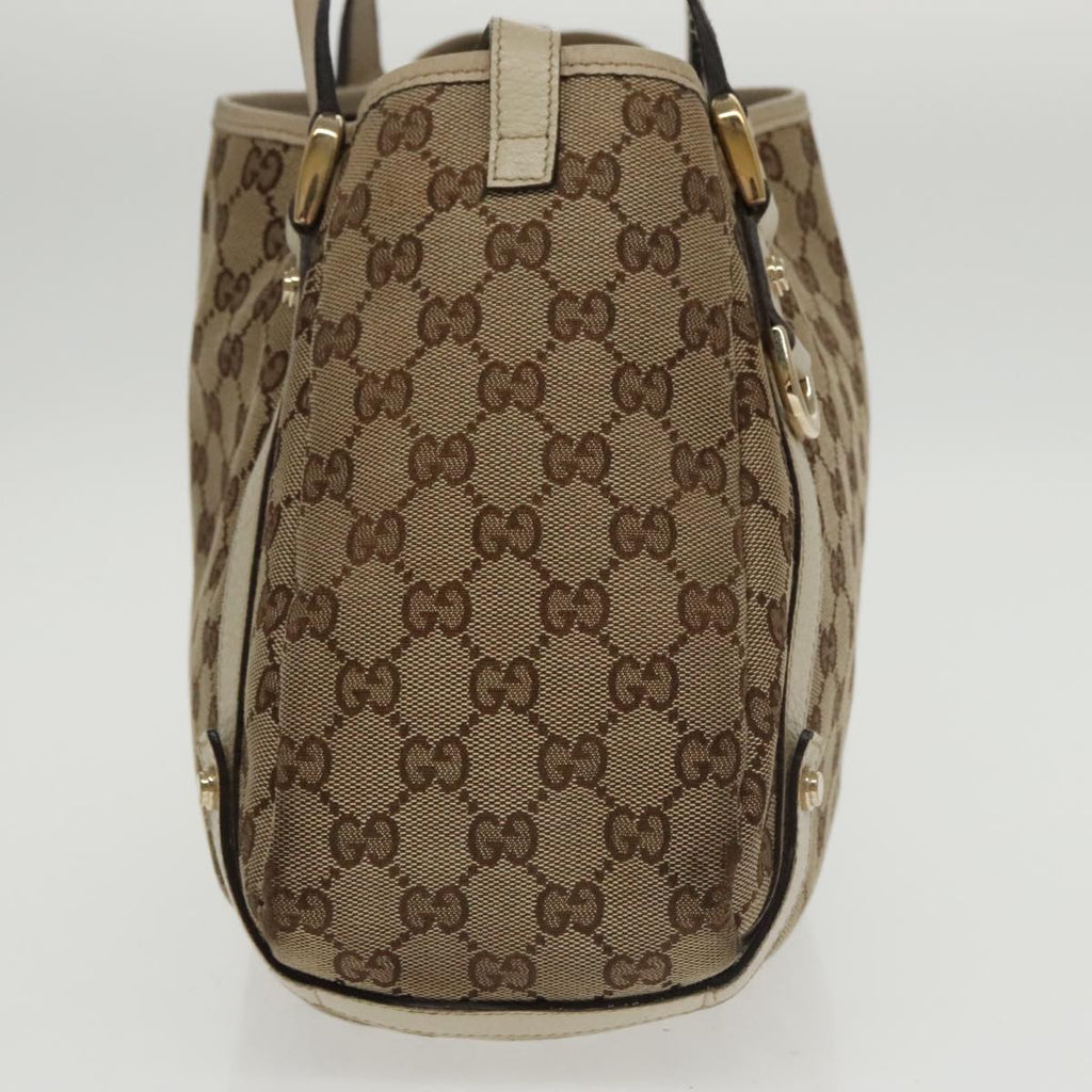 GUCCI GG Canvas Abbey Tote Bag Beige Gold 130736 102266