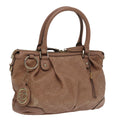 GUCCI GG Canvas Guccissima Hand Bag Leather Pink 247902 102270