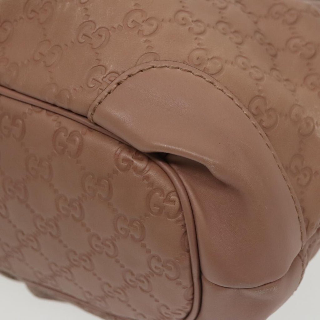 GUCCI GG Canvas Guccissima Hand Bag Leather Pink 247902 102270