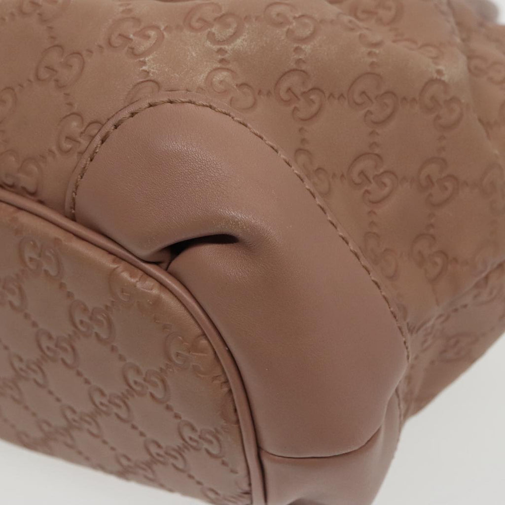 GUCCI GG Canvas Guccissima Hand Bag Leather Pink 247902 102270