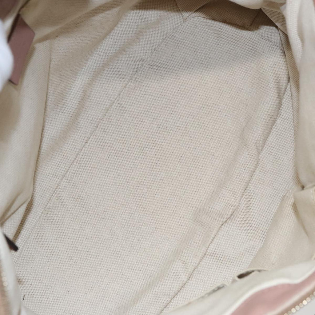 GUCCI GG Canvas Guccissima Hand Bag Leather Pink 247902 102270