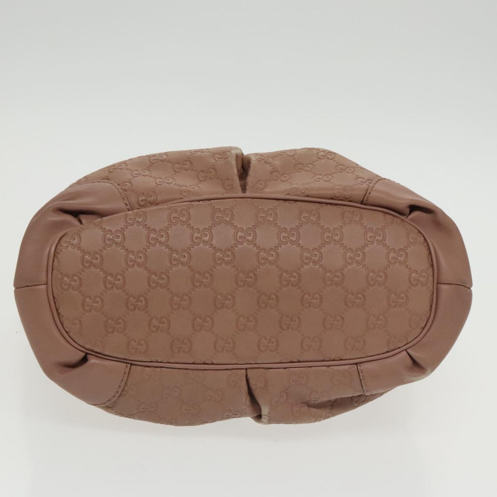 GUCCI GG Canvas Guccissima Hand Bag Leather Pink 247902 102270