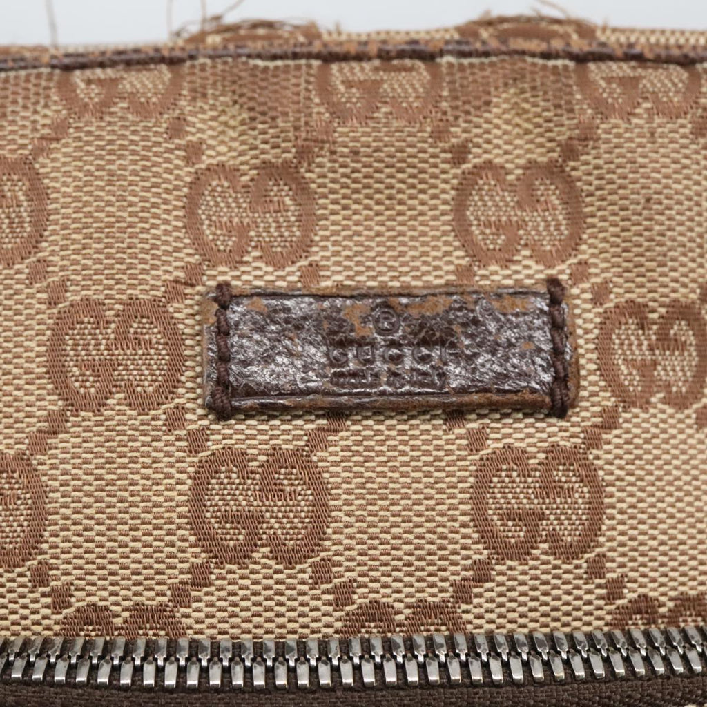 GUCCI GG Canvas Shoulder Bag Beige 102345