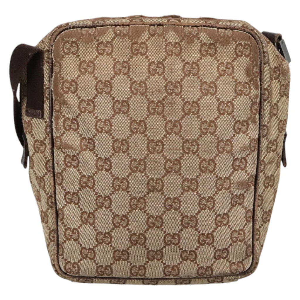 GUCCI GG Canvas Shoulder Bag Beige 102345