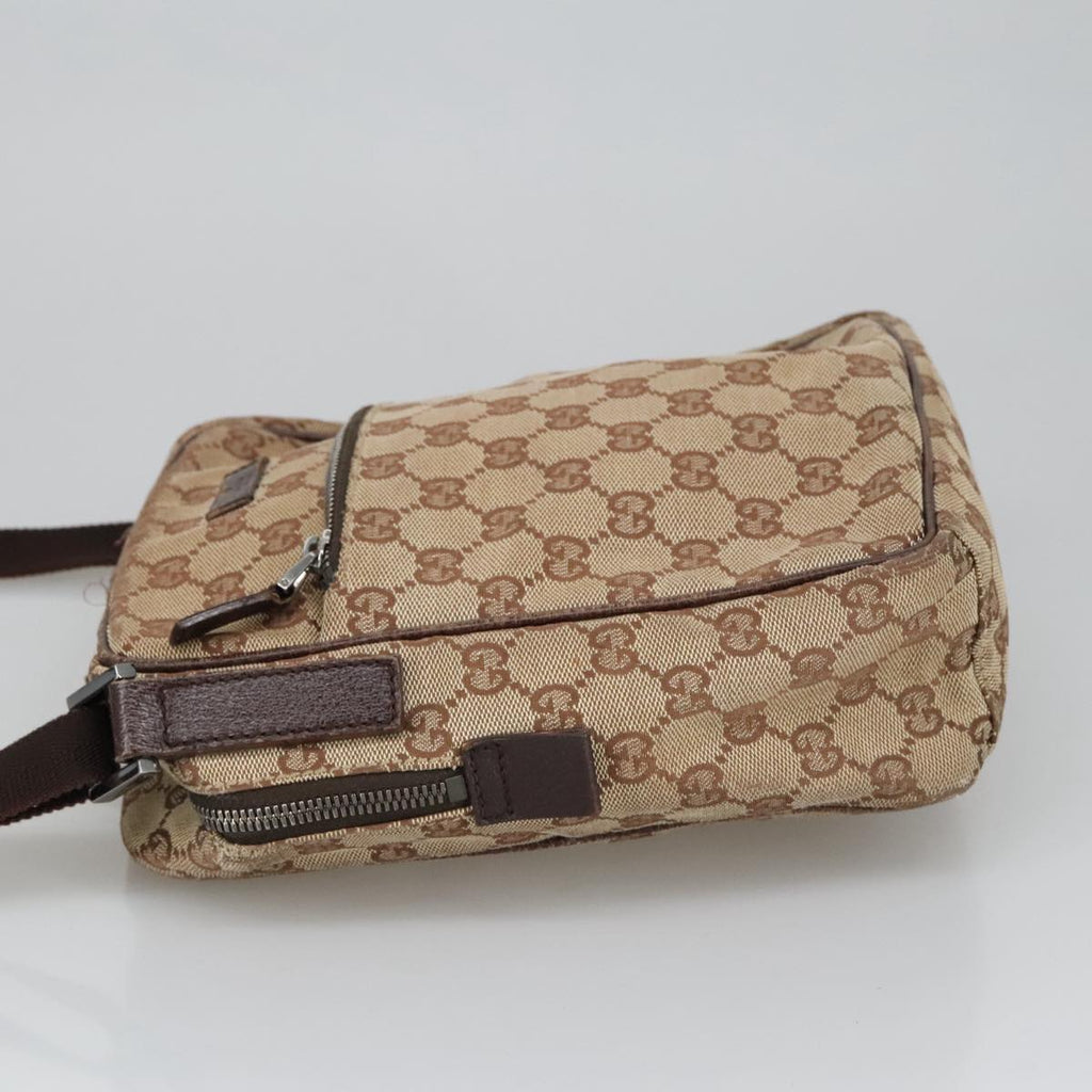 GUCCI GG Canvas Shoulder Bag Beige 102345