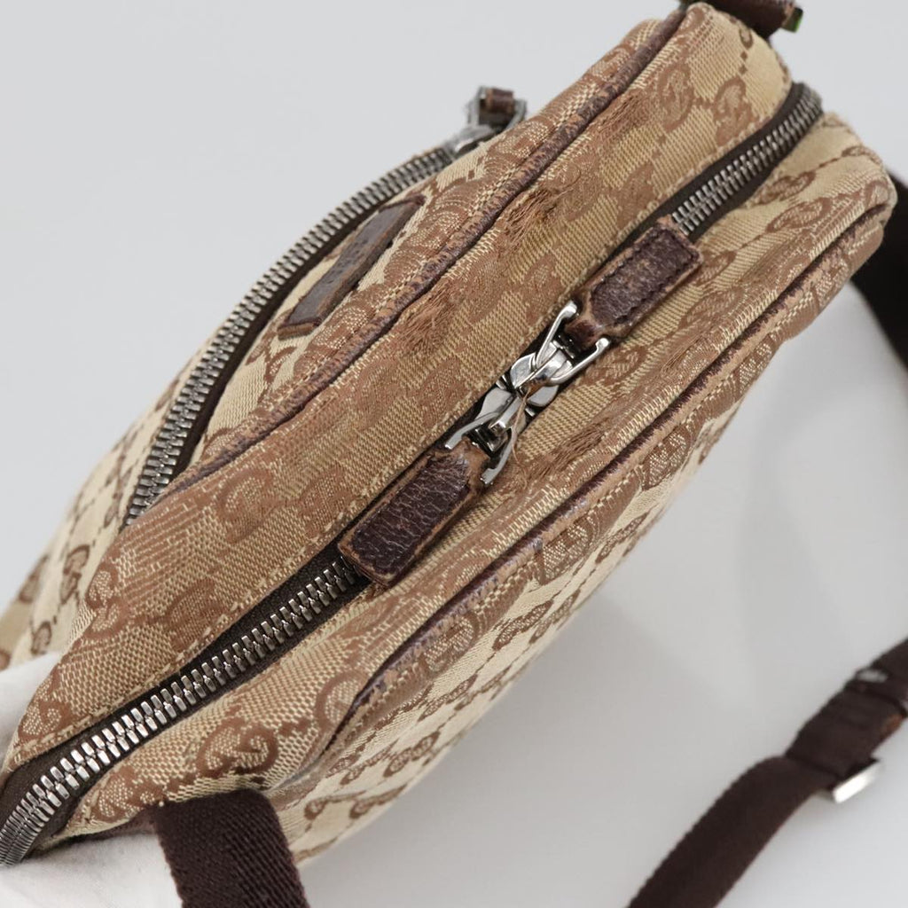 GUCCI GG Canvas Shoulder Bag Beige 102345