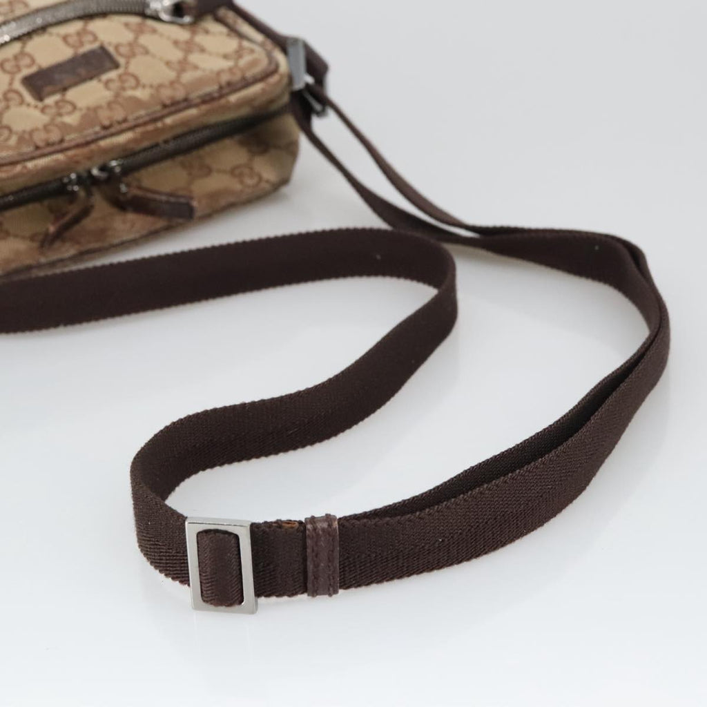 GUCCI GG Canvas Shoulder Bag Beige 102345