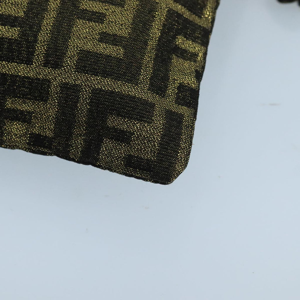 FENDI Zucca Canvas Pouch Gold 102385
