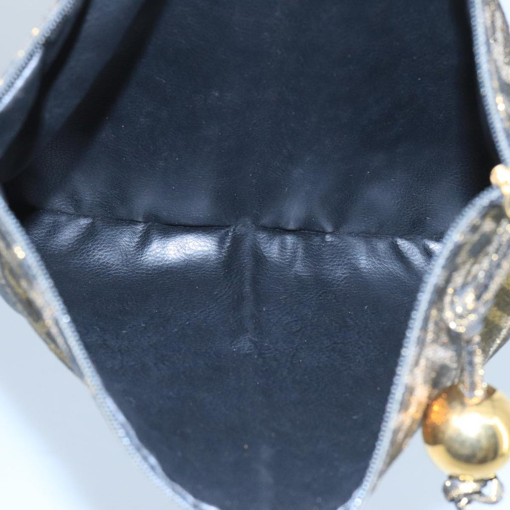 FENDI Zucca Canvas Pouch Gold 102385
