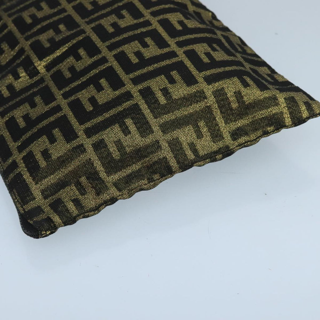FENDI Zucca Canvas Pouch Gold 102385