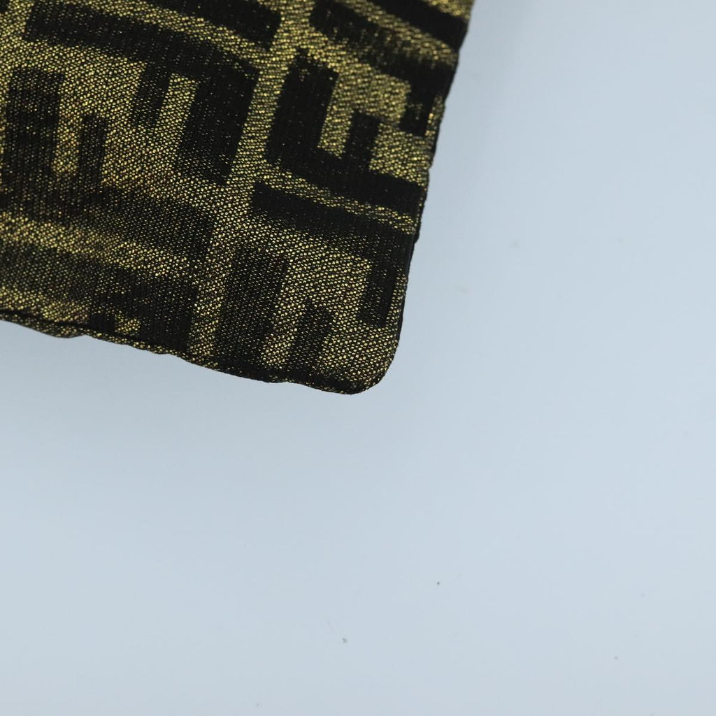 FENDI Zucca Canvas Pouch Gold 102385