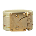 Louis Vuitton Suarez Bracelet M92632 Ivory White Leather  Louis Vuitton