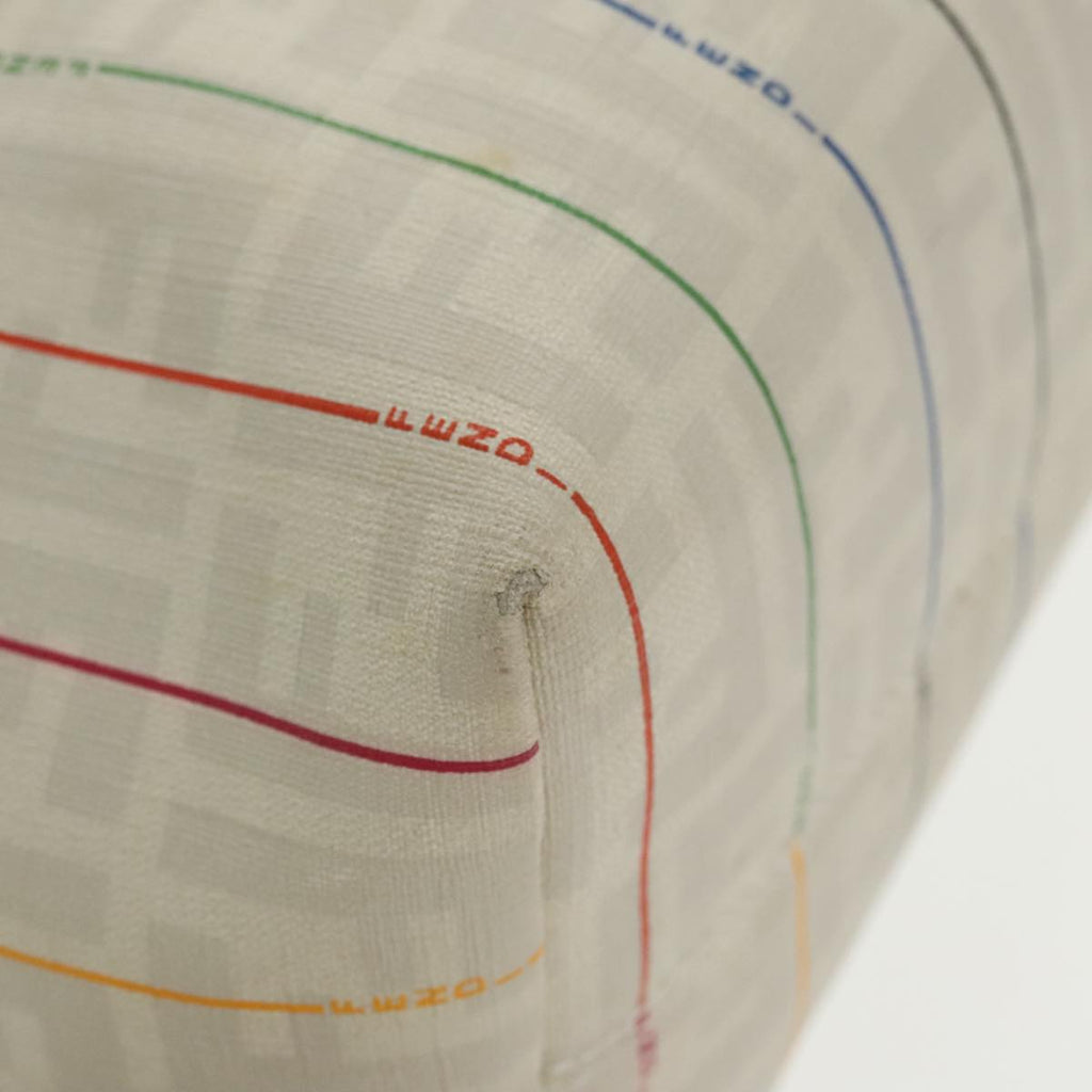 FENDI Zucca Canvas Tote Bag White Multicolor 102446