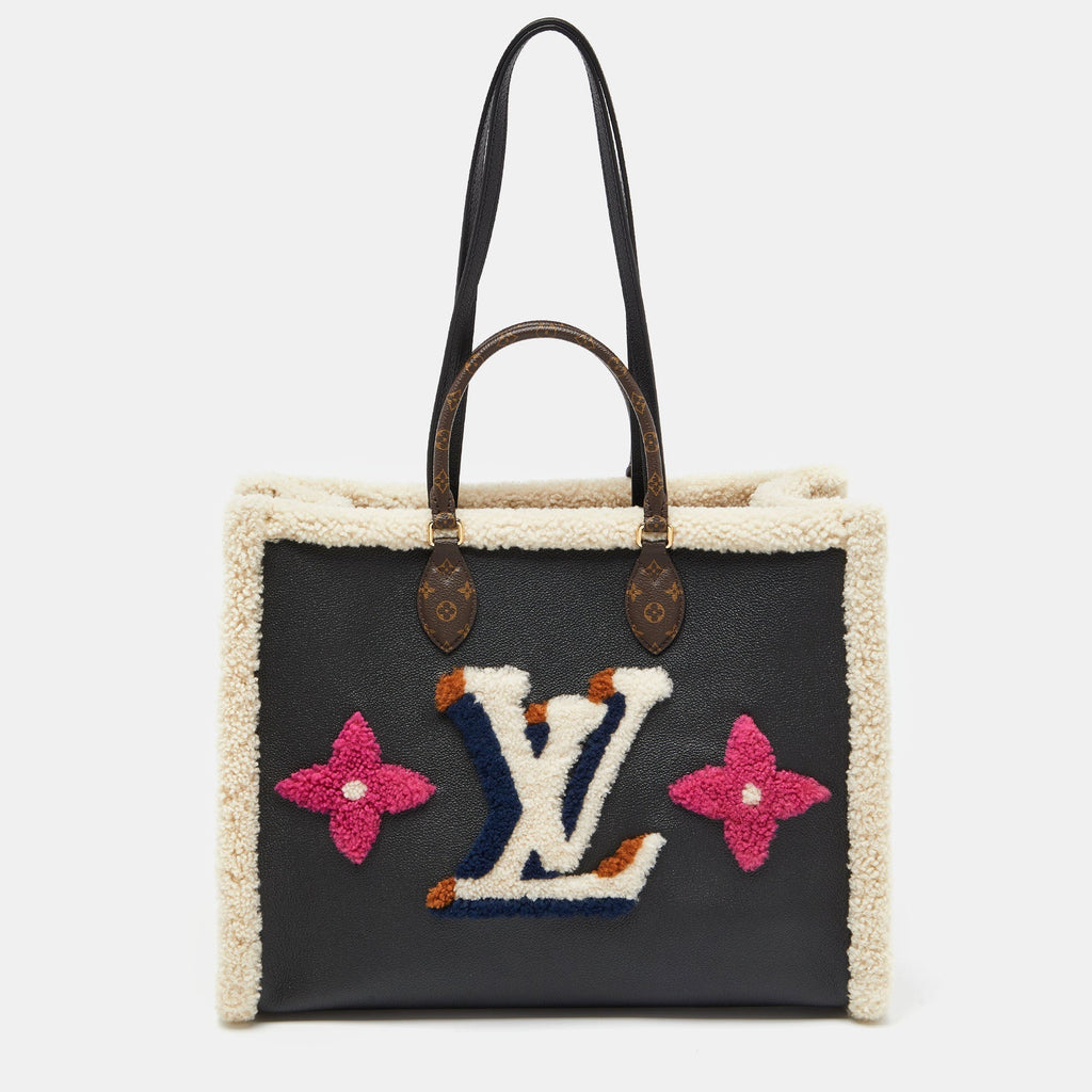 Louis Vuitton  Shearling Monogram Onthego Gm Bag