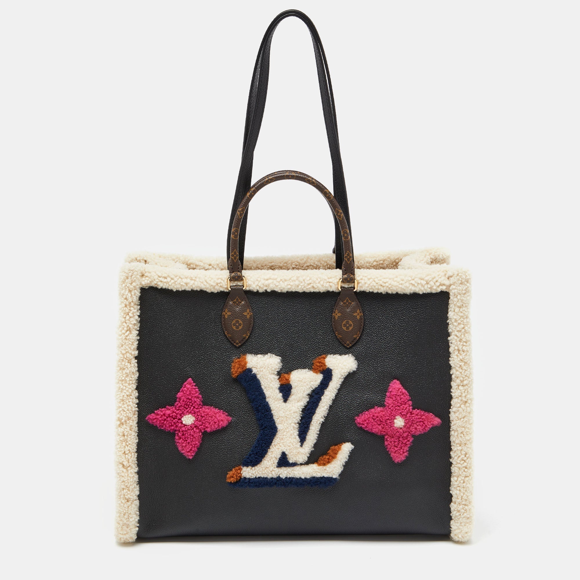 Louis Vuitton  Shearling Monogram Onthego Gm Bag