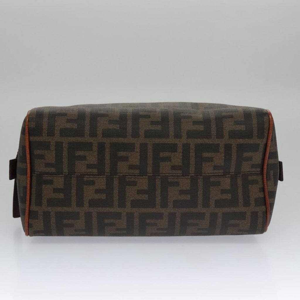 FENDI Zucca Canvas Pouch Brown Black 102629