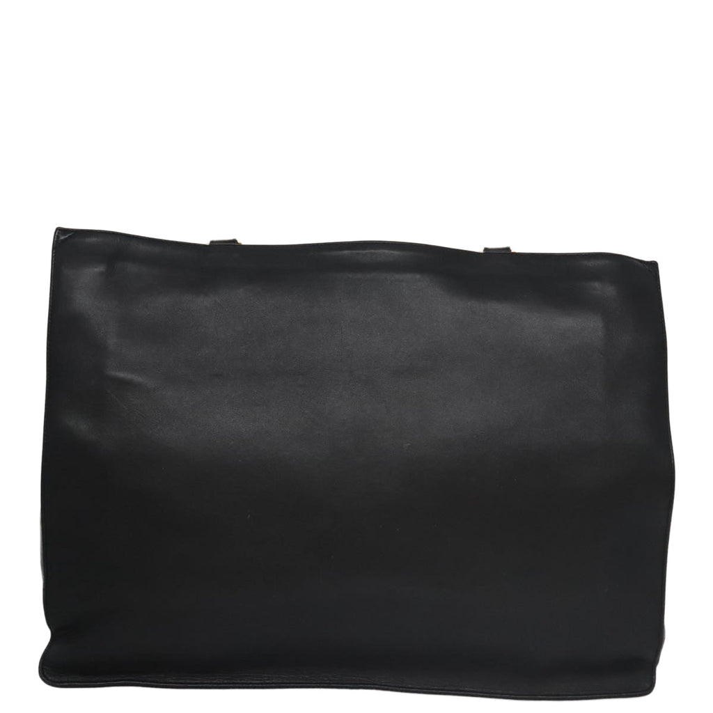 CHANEL COCO Mark Chain Tote Bag Leather Black CC 102670