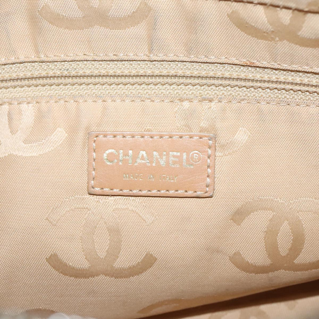CHANEL COCO Mark Shoulder Bag Caviar Skin Beige CC 102917