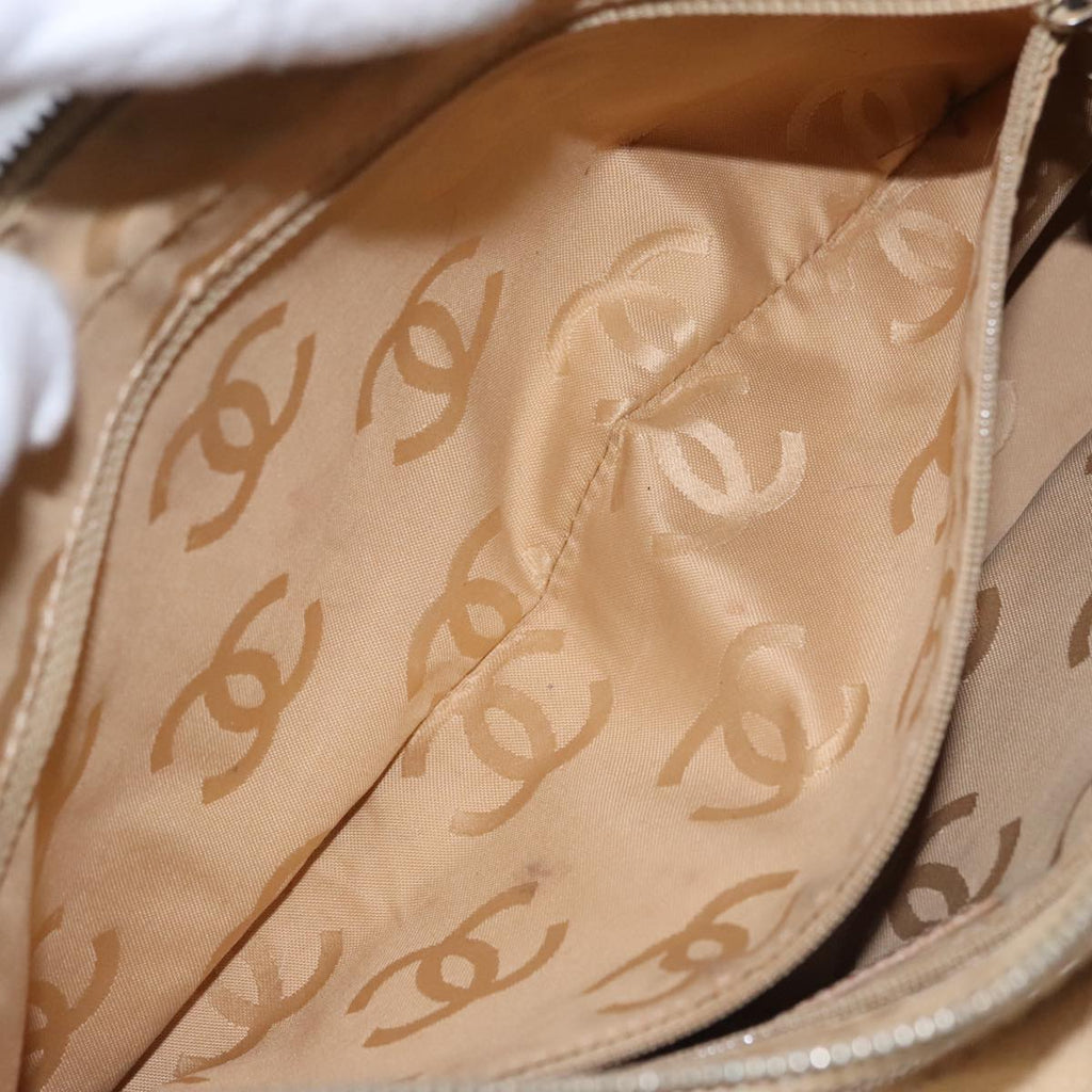 CHANEL COCO Mark Shoulder Bag Caviar Skin Beige CC 102917