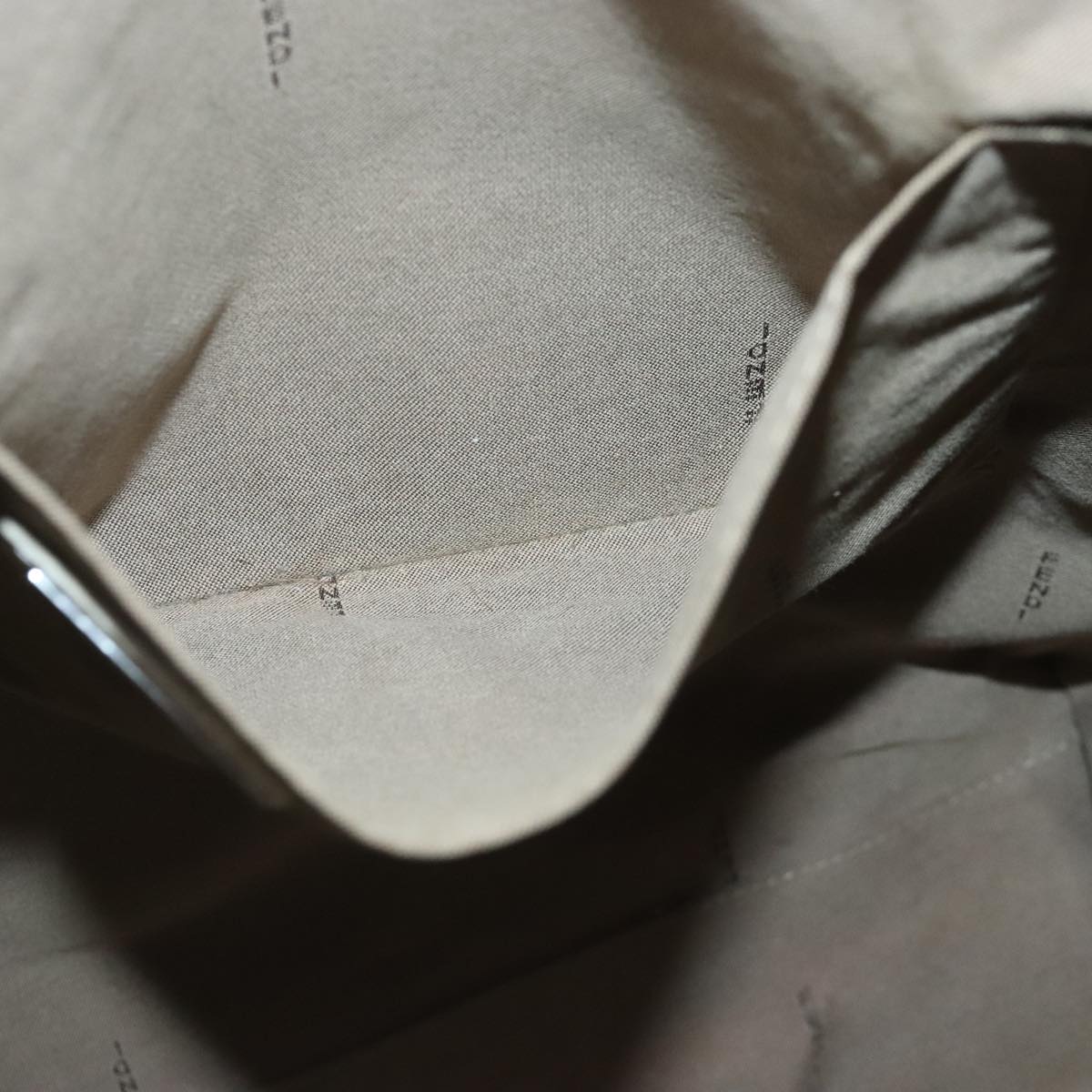 FENDI Zucca Canvas Tote Bag PVC White Silver 102974