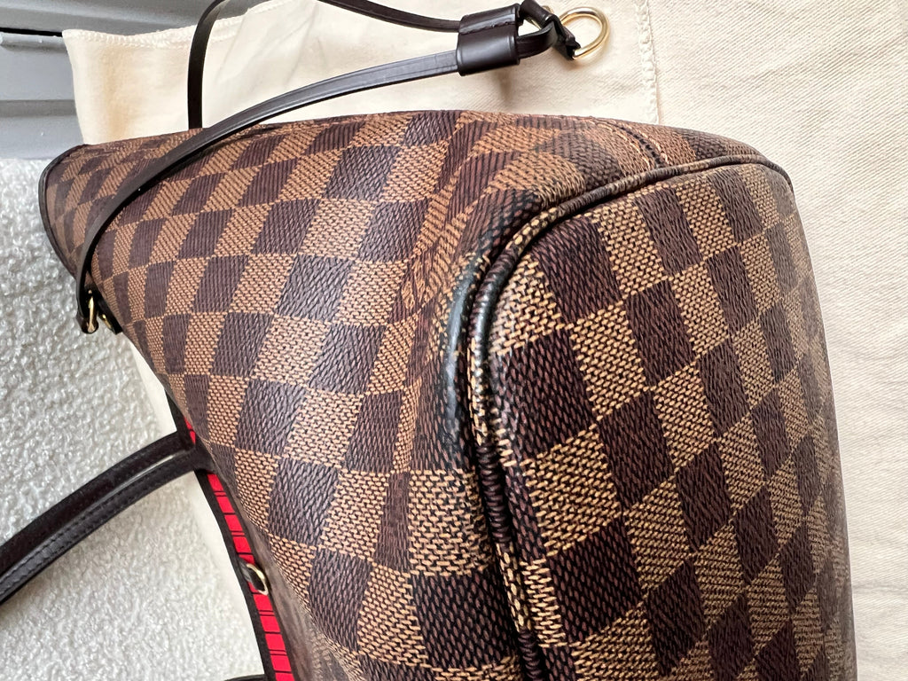 Louis Vuitton Neverfull MM Damier Ebene Cherry Interior (RRP £1,410)