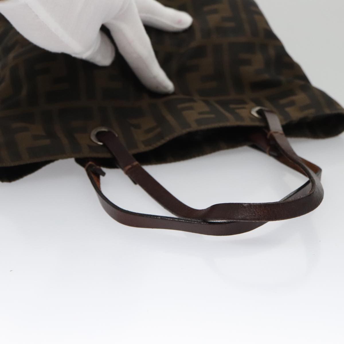 FENDI Zucca Canvas Bag 2Set Brown 103308
