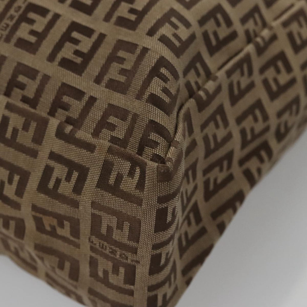 FENDI Zucchino Canvas Hand Bag Beige 103401