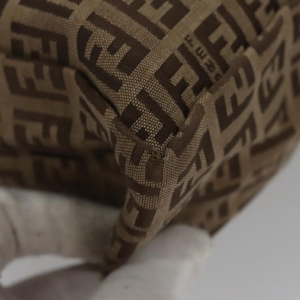 FENDI Zucchino Canvas Hand Bag Beige 103401
