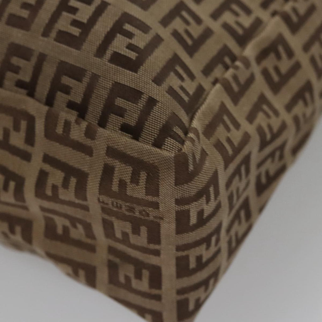 FENDI Zucchino Canvas Hand Bag Beige 103401
