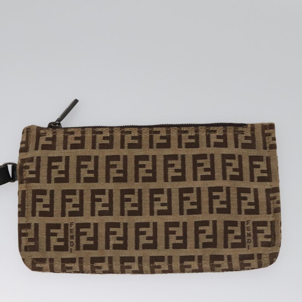 FENDI Zucchino Canvas Hand Bag Beige 103401