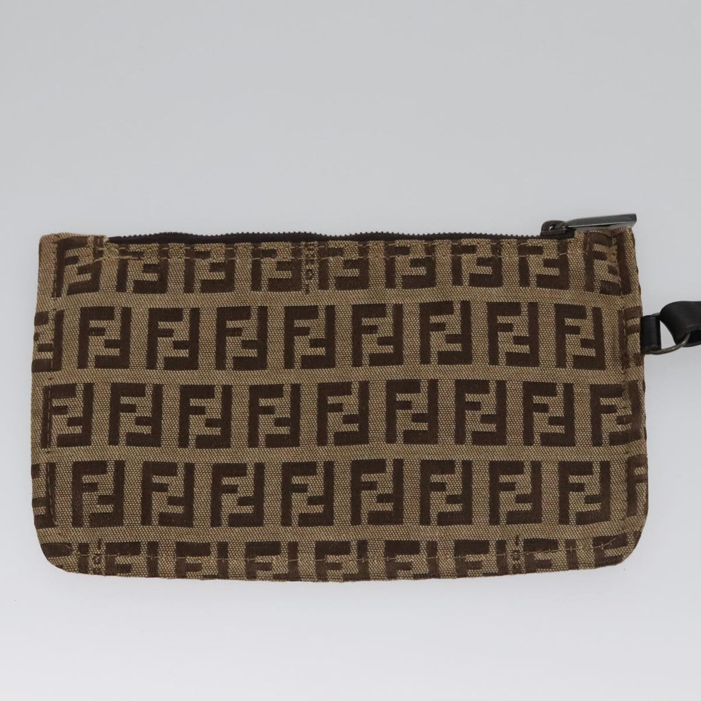 FENDI Zucchino Canvas Hand Bag Beige 103401