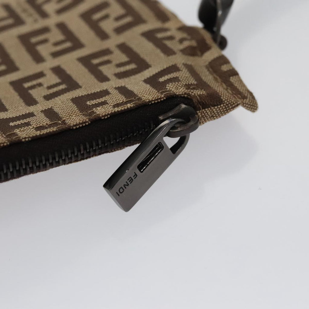 FENDI Zucchino Canvas Hand Bag Beige 103401