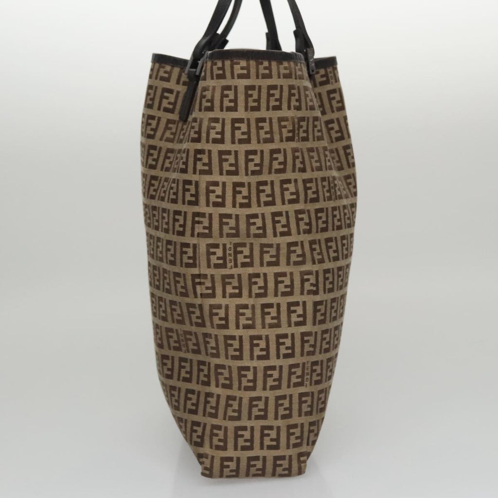 FENDI Zucchino Canvas Hand Bag Beige 103401