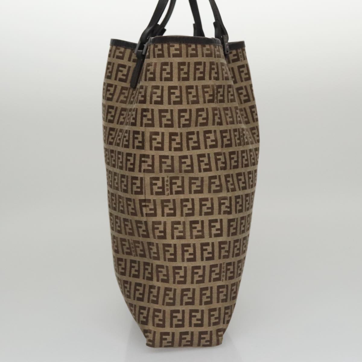 FENDI Zucchino Canvas Hand Bag Beige 103401