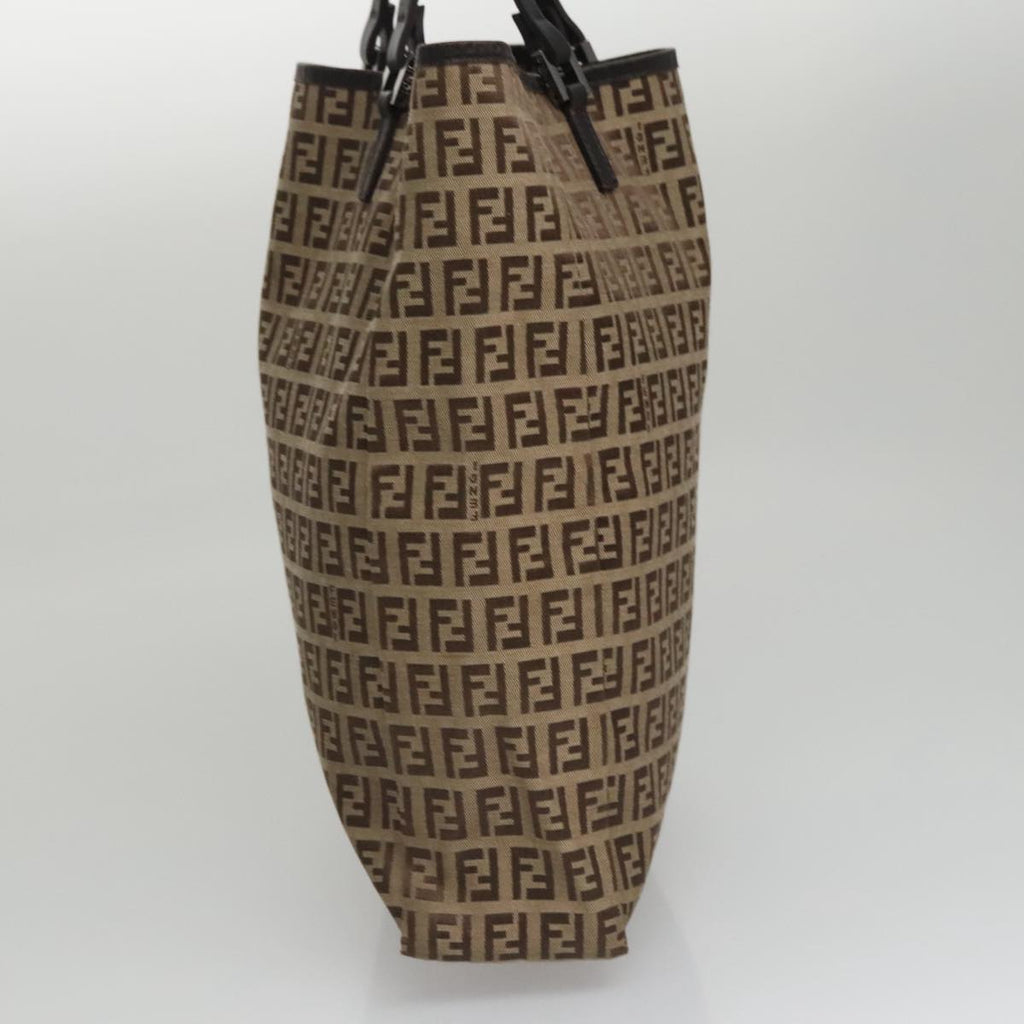 FENDI Zucchino Canvas Hand Bag Beige 103401