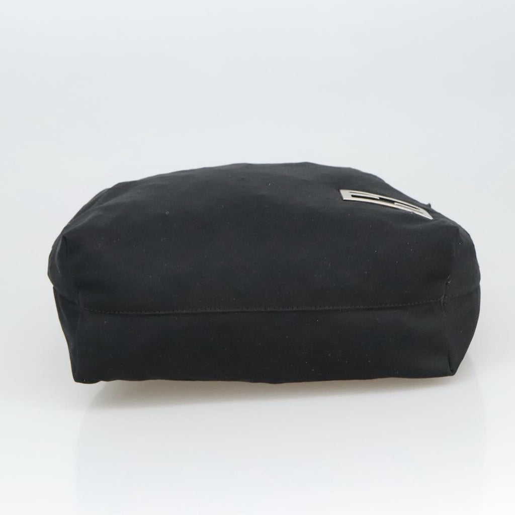 FENDI Shoulder Bag Nylon Black Silver 103439