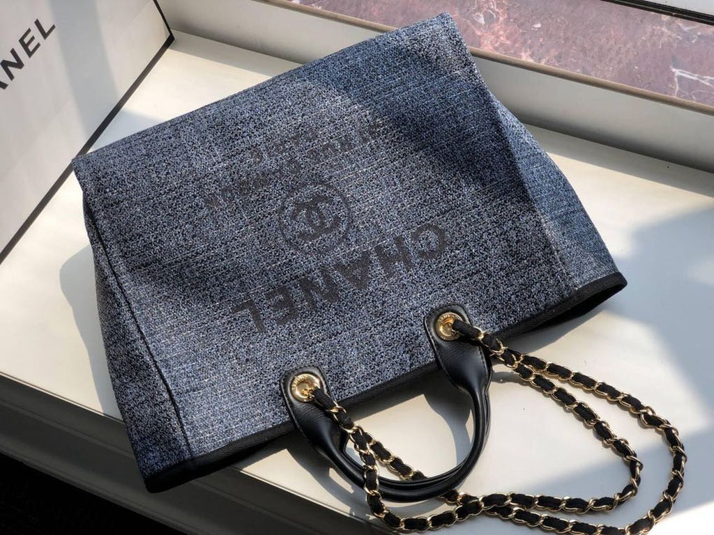 CHL Deauville Tote 38cm Blue/Black For Women A66941
