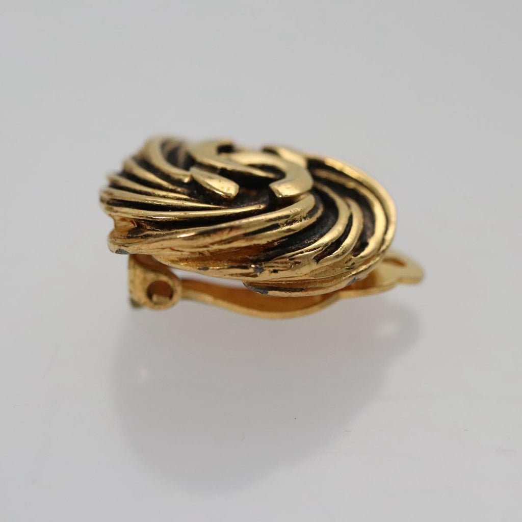 CHANEL Earring metal Gold CC 103473